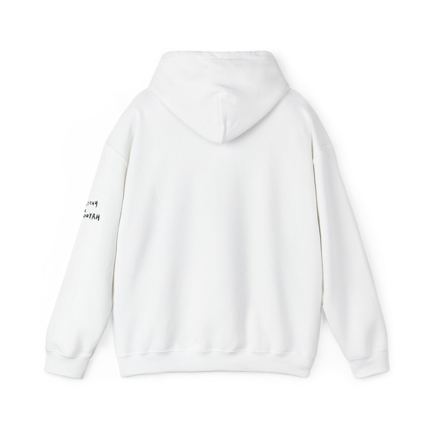 HIP HOP IS THE WAY HOUSE IS THE FEELING (White Hoodie)