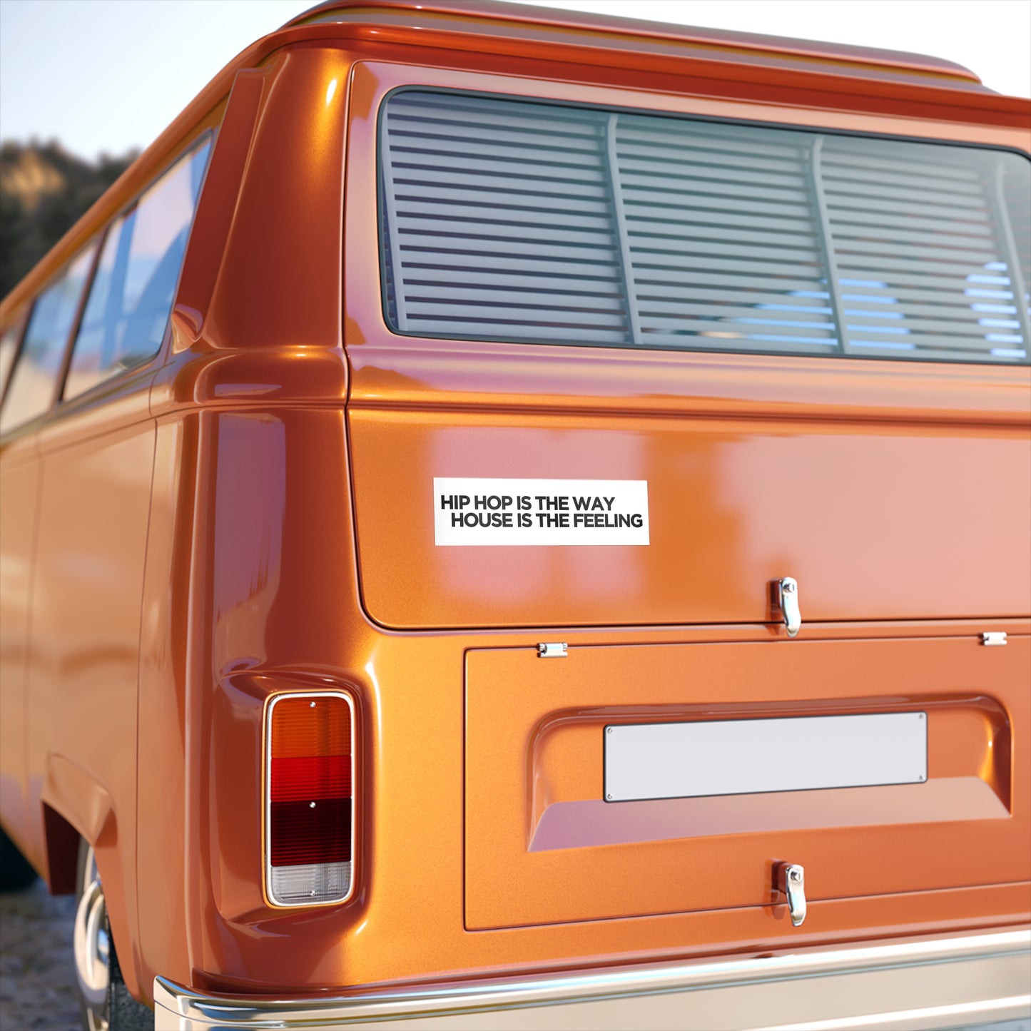 HIP HOP IS THE WAY HOUSE IS THE FEELING Bumper Stickers