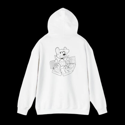 Pachinco Live in the Lab: White Hoodie Sweater